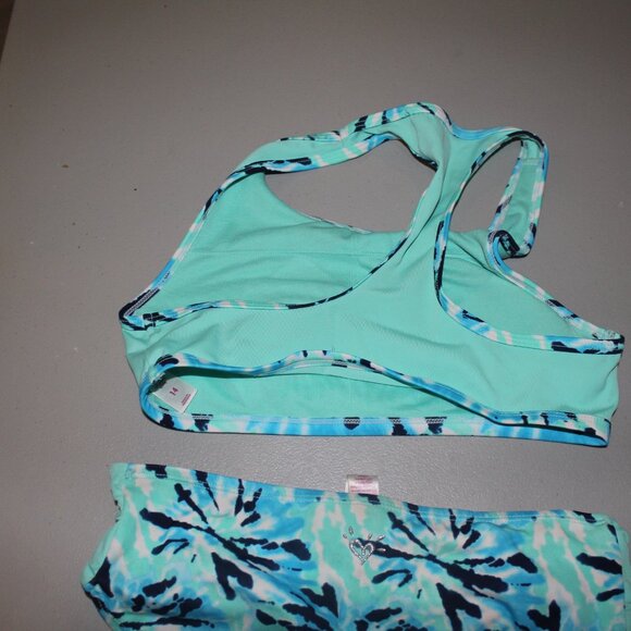 Multi Color 2 Pcs Justice Bikini Swimsuit Size 14 - Picture 7 of 12
